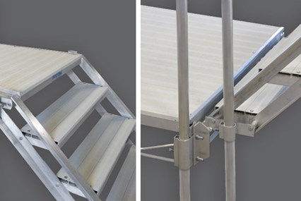 Adjustable Dock-to-Step Bracket